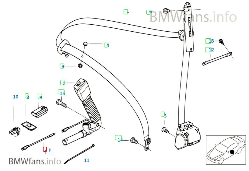Wire, seat belt tensioner - seat plug - 52 10 8 255 704.jpg